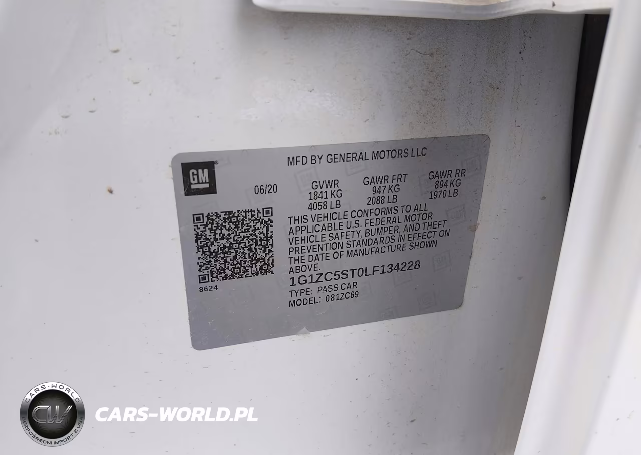 2020 Chevrolet Malibu Fwd 1Fl VIN:1G1ZC5ST0LF134228 - 9