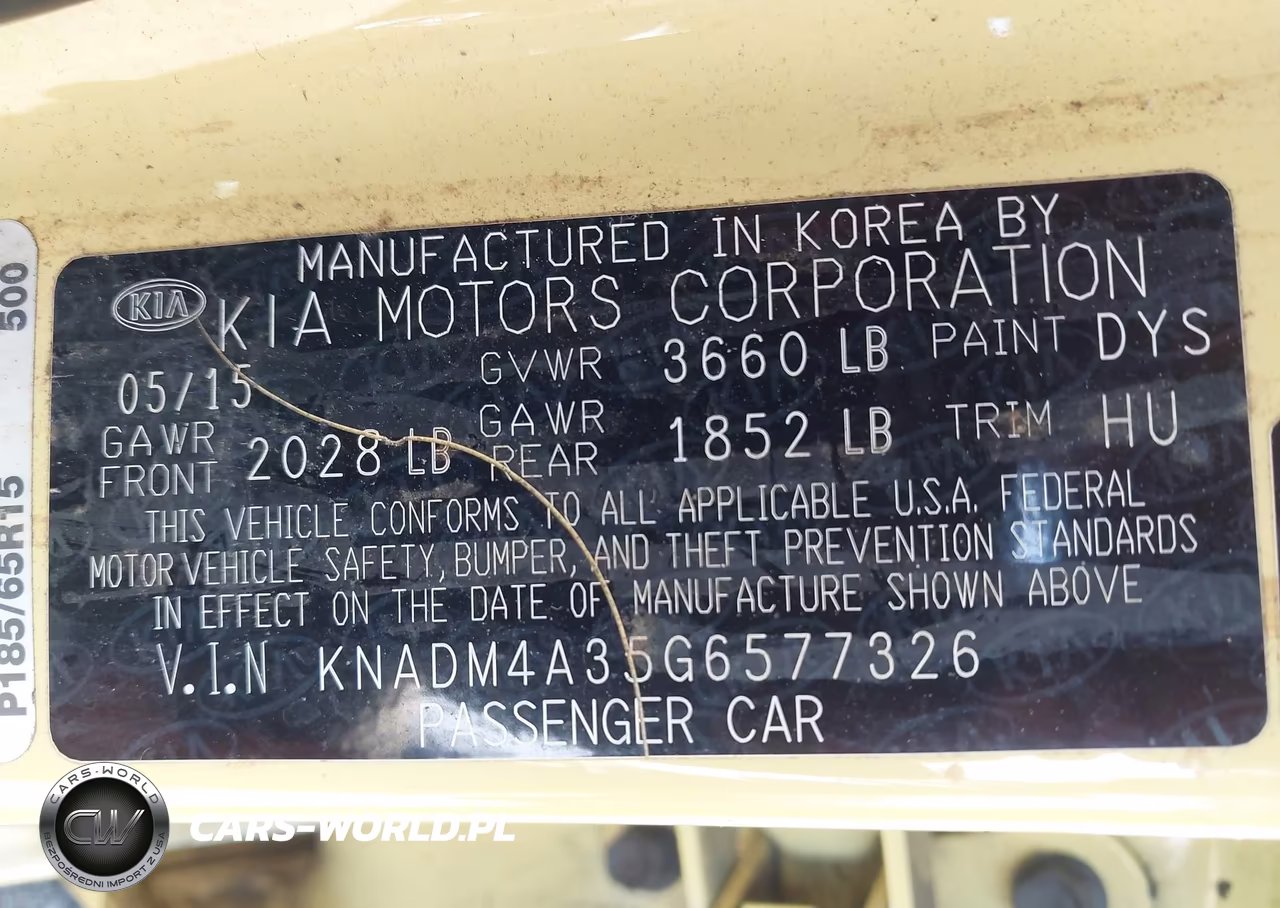 2016 Kia Rio Lx VIN:KNADM4A35G6577326 - 9