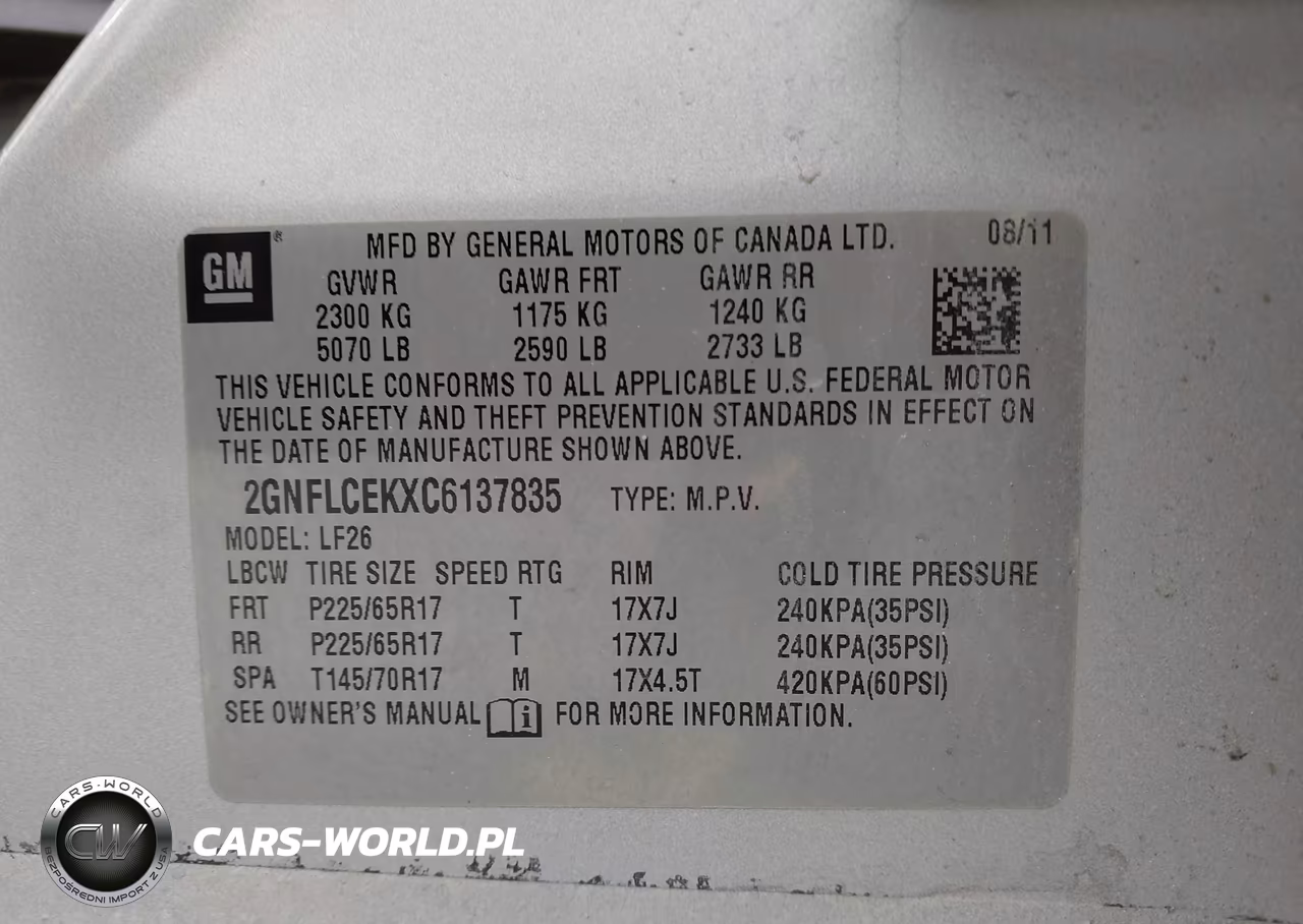 2012 Chevrolet Equinox Ls VIN:2GNFLCEKXC6137835 - 9