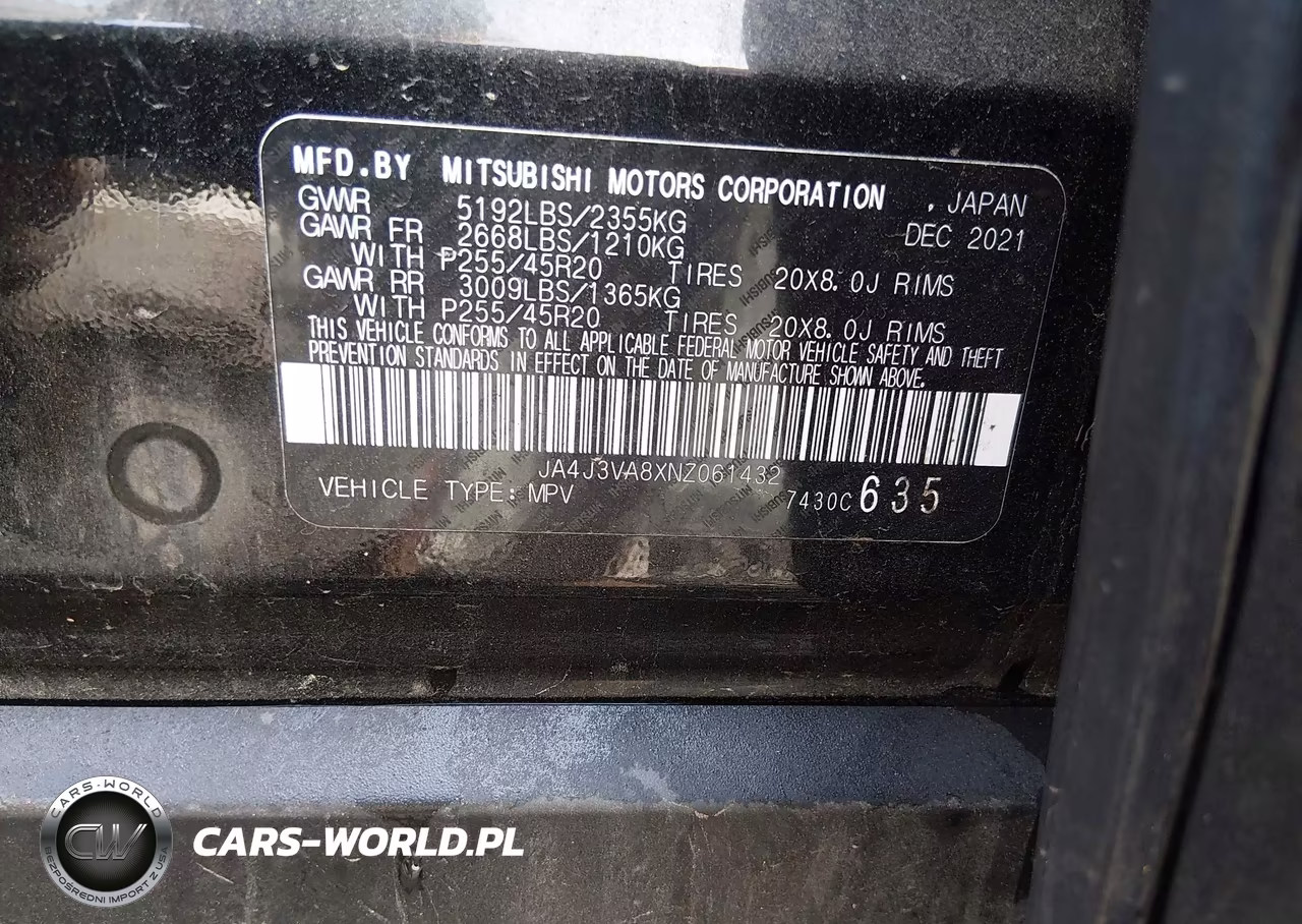 2022 Mitsubishi Outlander Sel 2.5 2Wd-Sel Special Edition 2Wd VIN:JA4J3VA8XNZ061432 - 9
