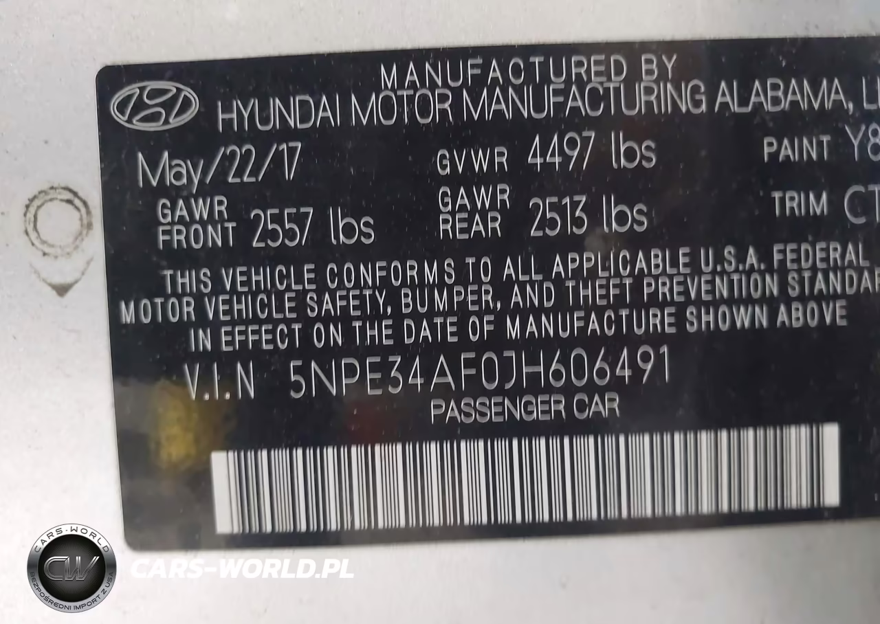 2018 Hyundai Sonata Sport VIN:5NPE34AF0JH606491 - 9