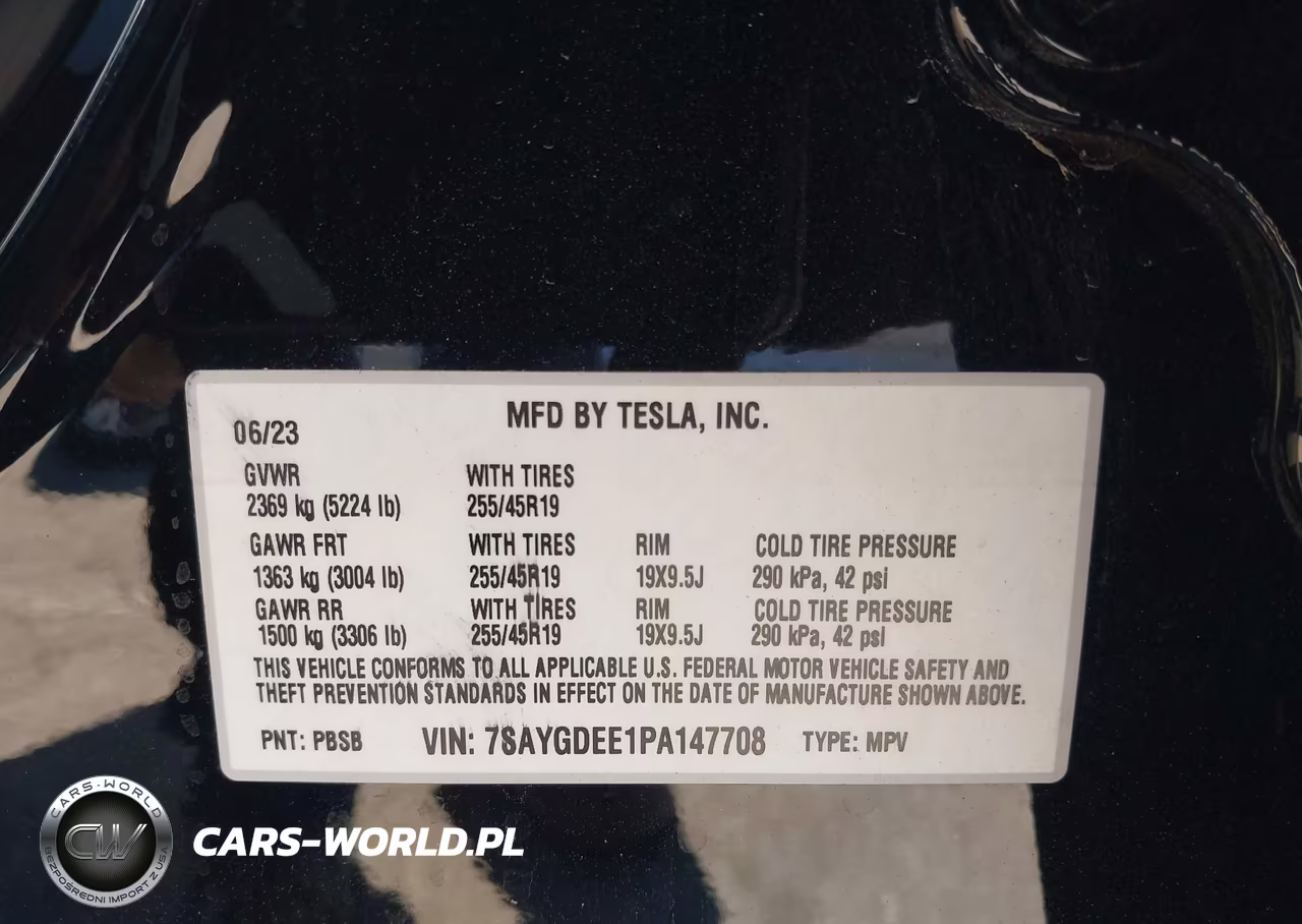 2023 Tesla Model Y Awd-Long Range Dual Motor All-Wheel Drive VIN:7SAYGDEE1PA147708 - 9