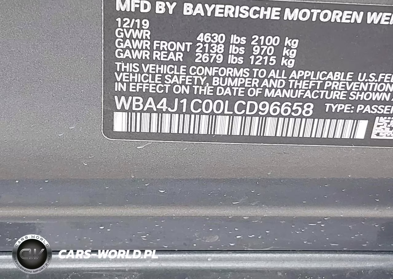 2020 BMW 430I Gran Coupe VIN:WBA4J1C00LCD96658 - 9