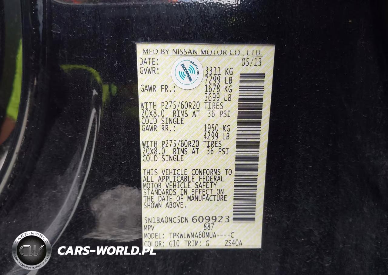 2013 Nissan Armada Platinum VIN:5N1BA0NC5DN609923 - 9