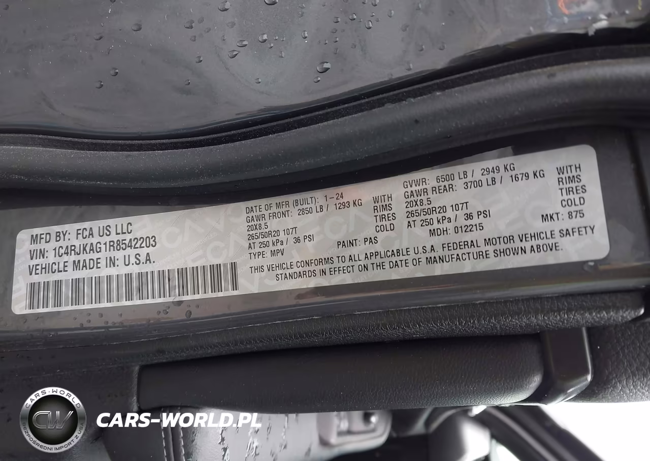 2024 Jeep Grand Cherokee L Altitude X 4X4 VIN:1C4RJKAG1R8542203 - 9