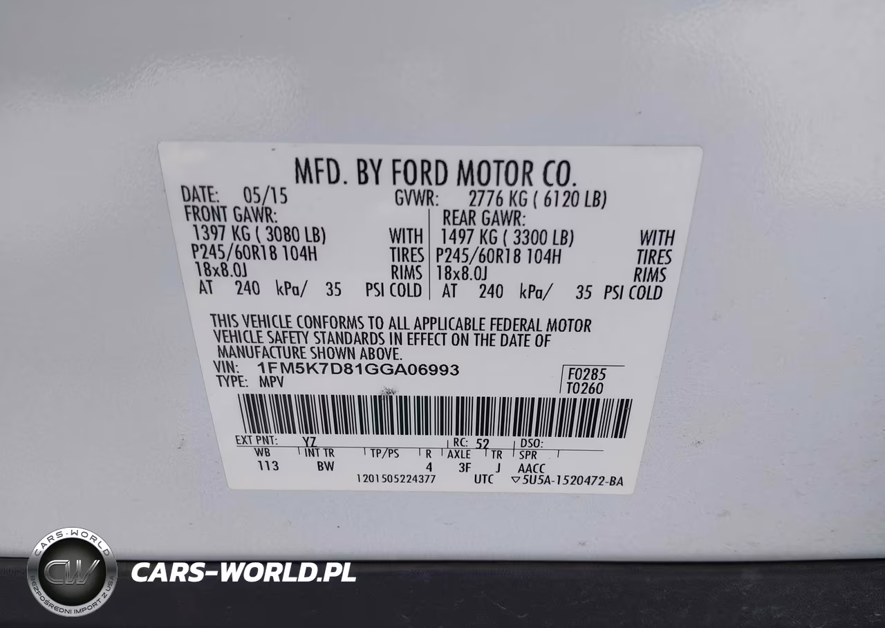 2016 Ford Explorer Xlt VIN:1FM5K7D81GGA06993 - 9