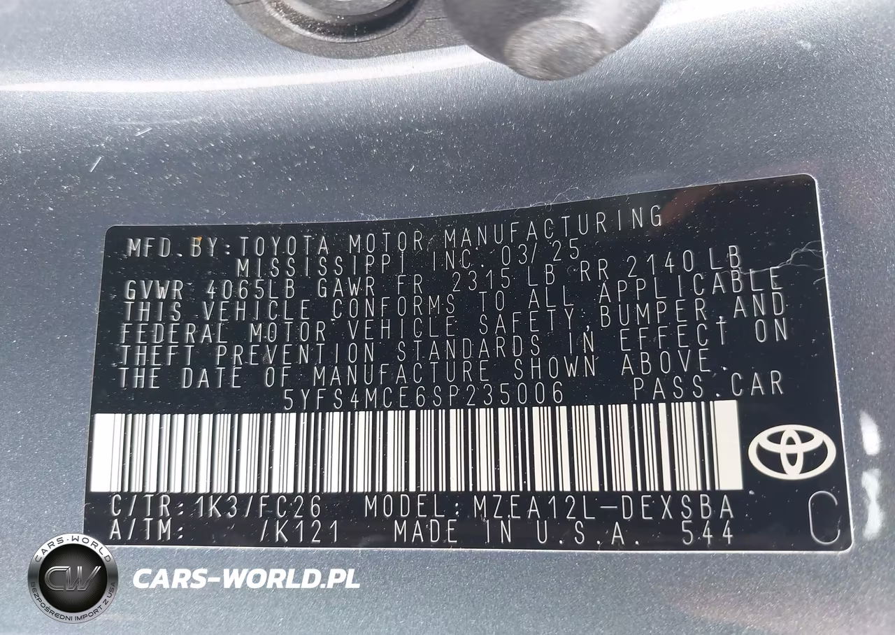 2025 Toyota Corolla Se VIN:5YFS4MCE6SP235006 - 9
