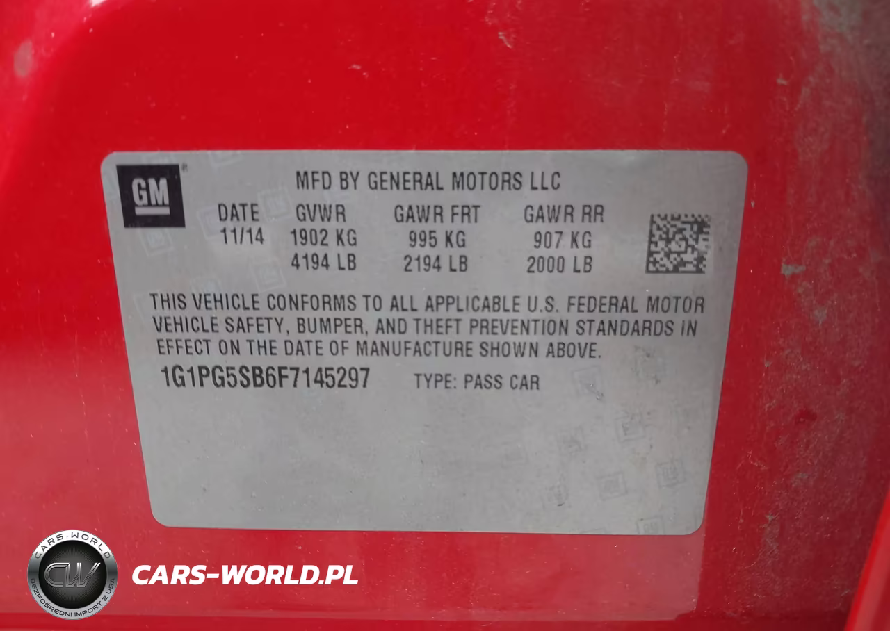 2015 Chevrolet Cruze Ltz VIN:1G1PG5SB6F7145297 - 9
