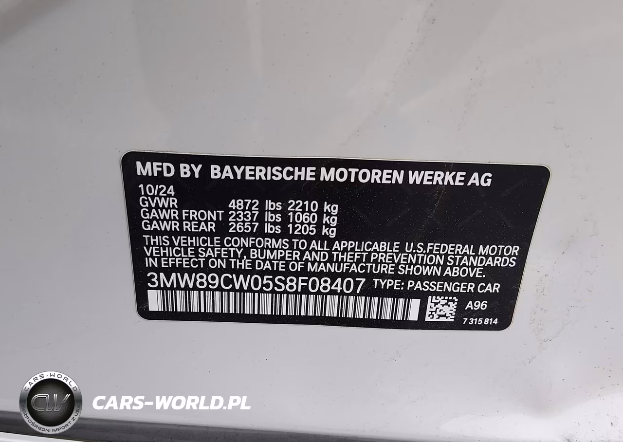 2025 BMW 330I xDrive VIN:3MW89CW05S8F08407 - 9