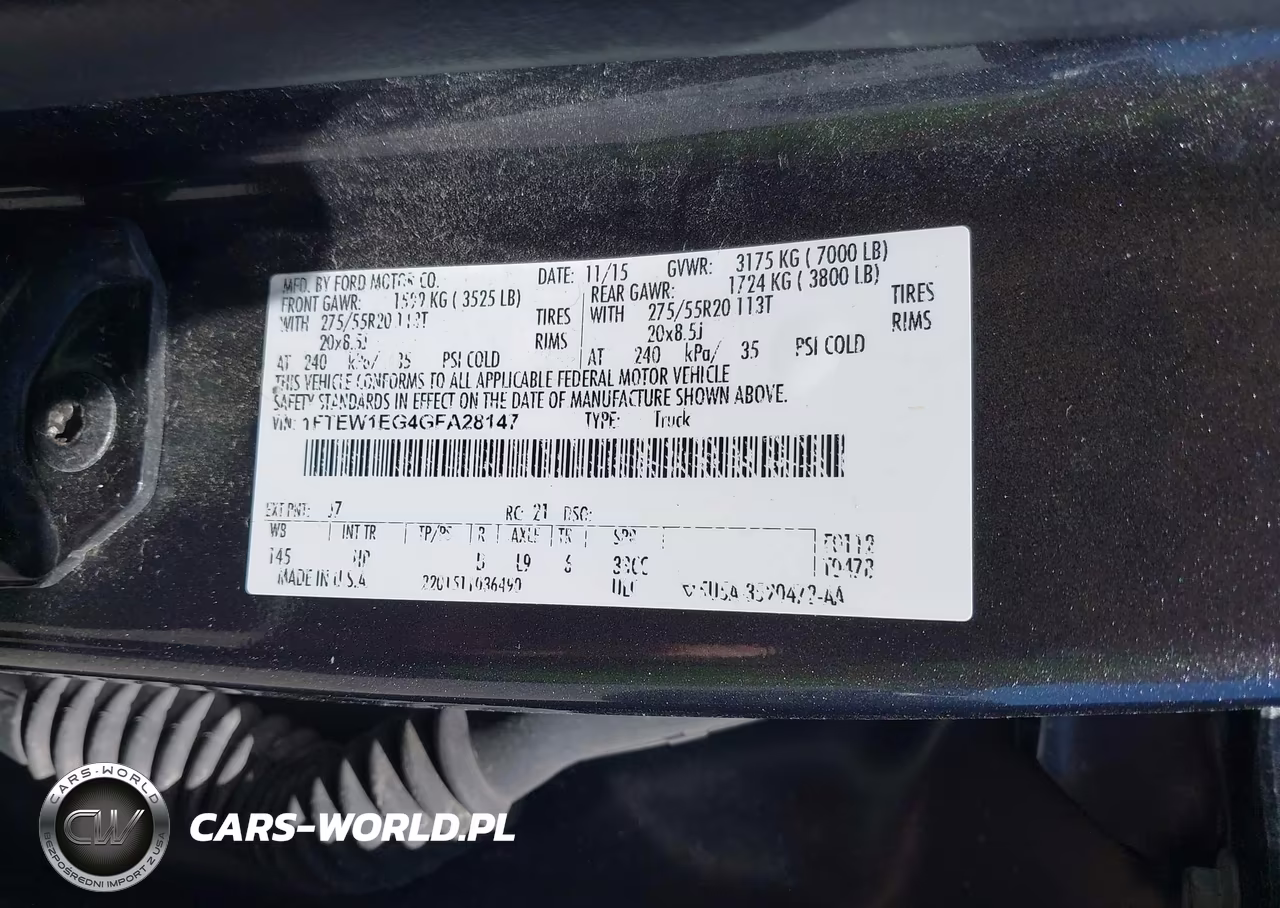 2016 Ford F-150 Lariat VIN:1FTEW1EG4GFA28147 - 9