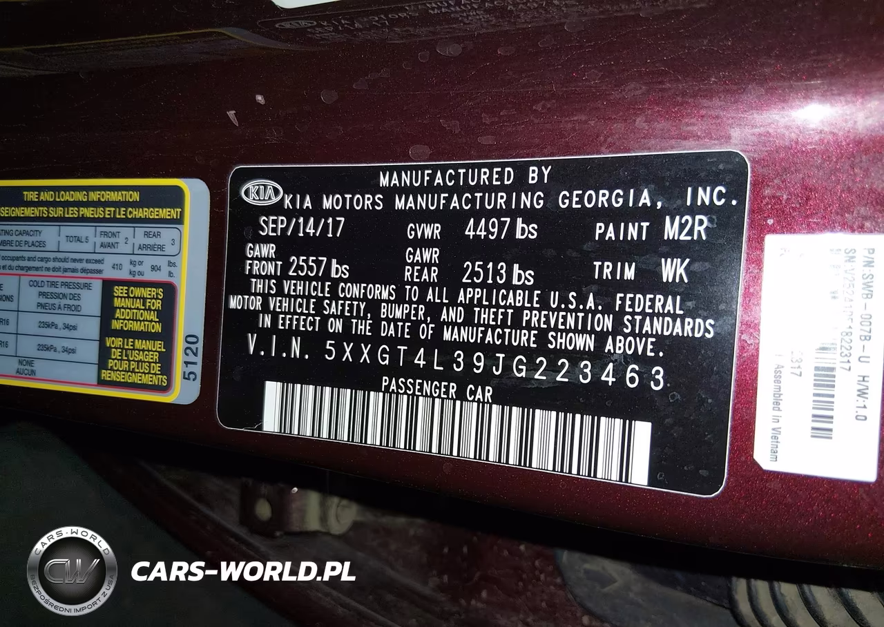 2018 Kia Optima Lx VIN:5XXGT4L39JG223463 - 9