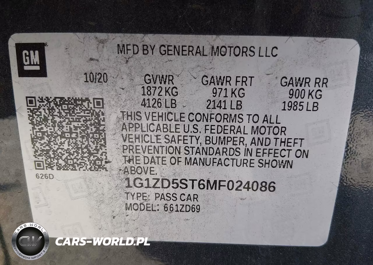 2021 Chevrolet Malibu Fwd Lt VIN:1G1ZD5ST6MF024086 - 9