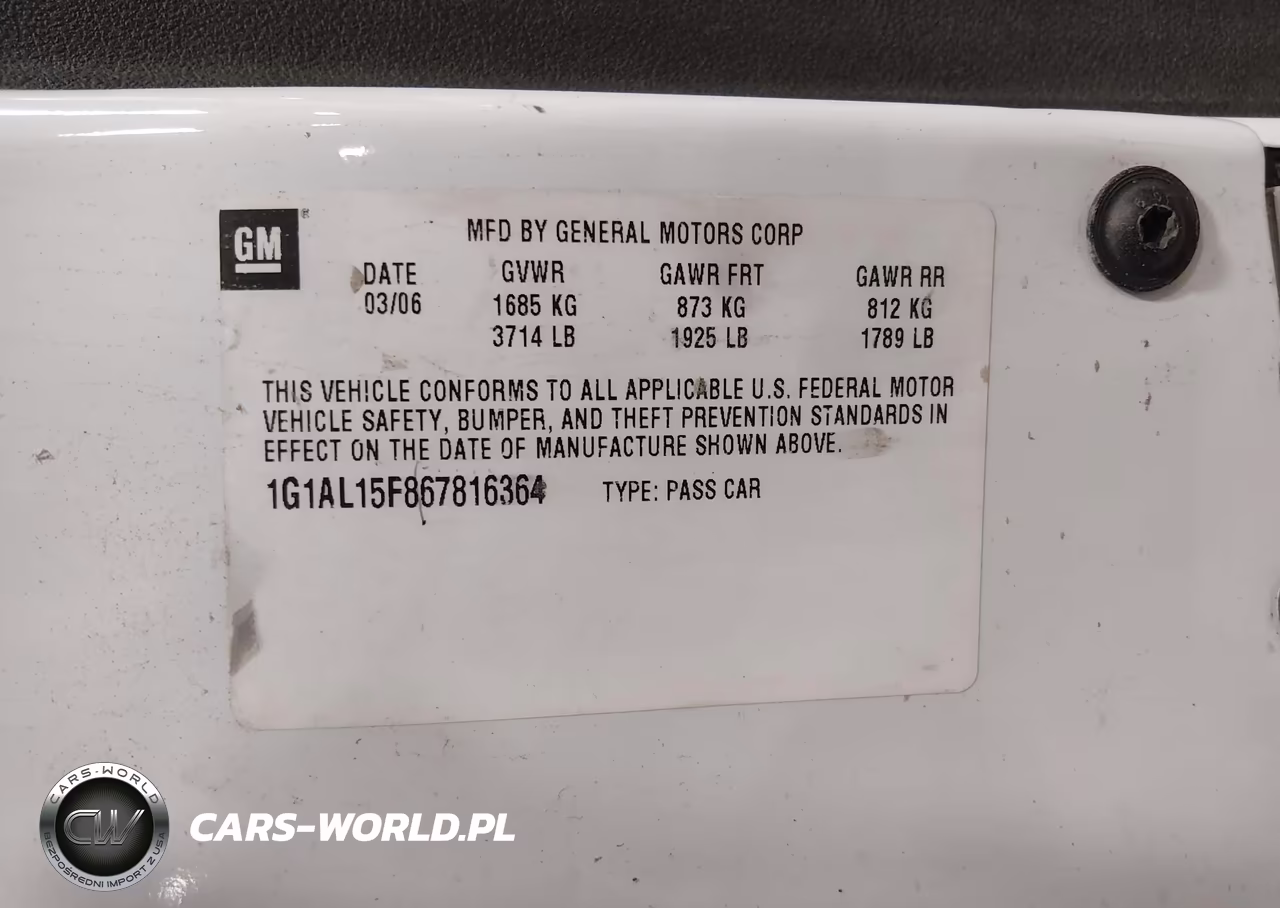 2006 Chevrolet Cobalt Lt VIN:1G1AL15F867816364 - 9