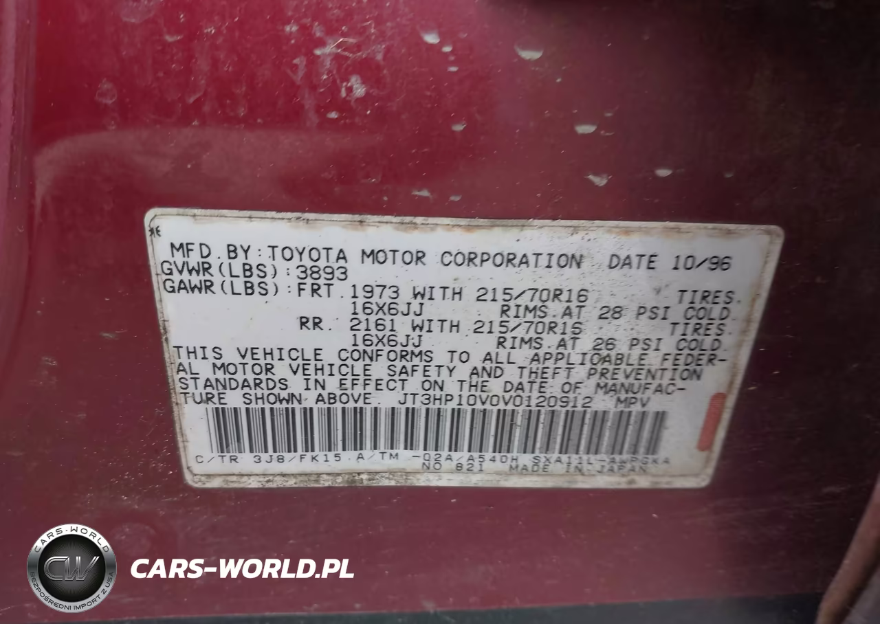 1997 Toyota Rav4 VIN:JT3HP10V0V0120912 - 9