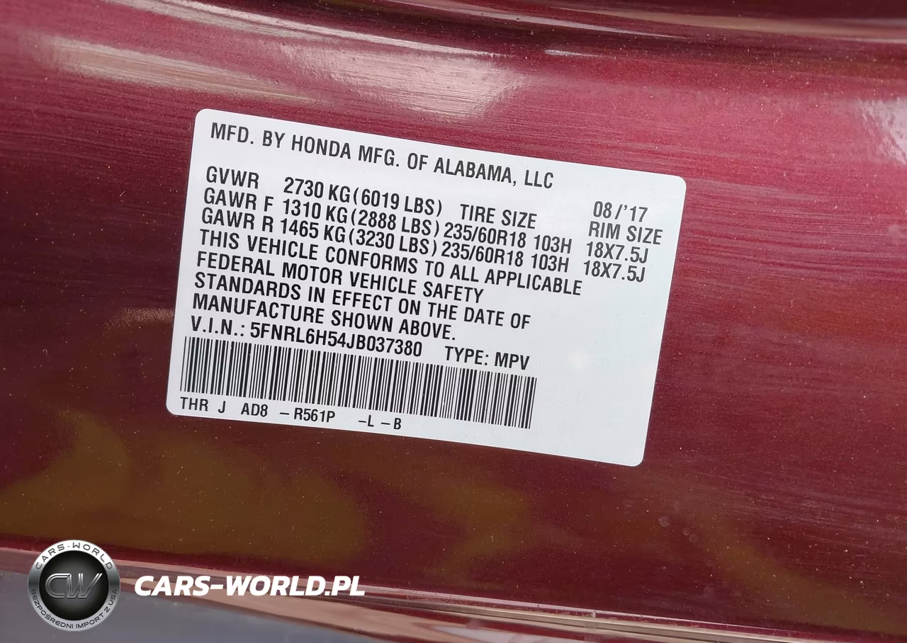 2018 Honda Odyssey Ex VIN:5FNRL6H54JB037380 - 9