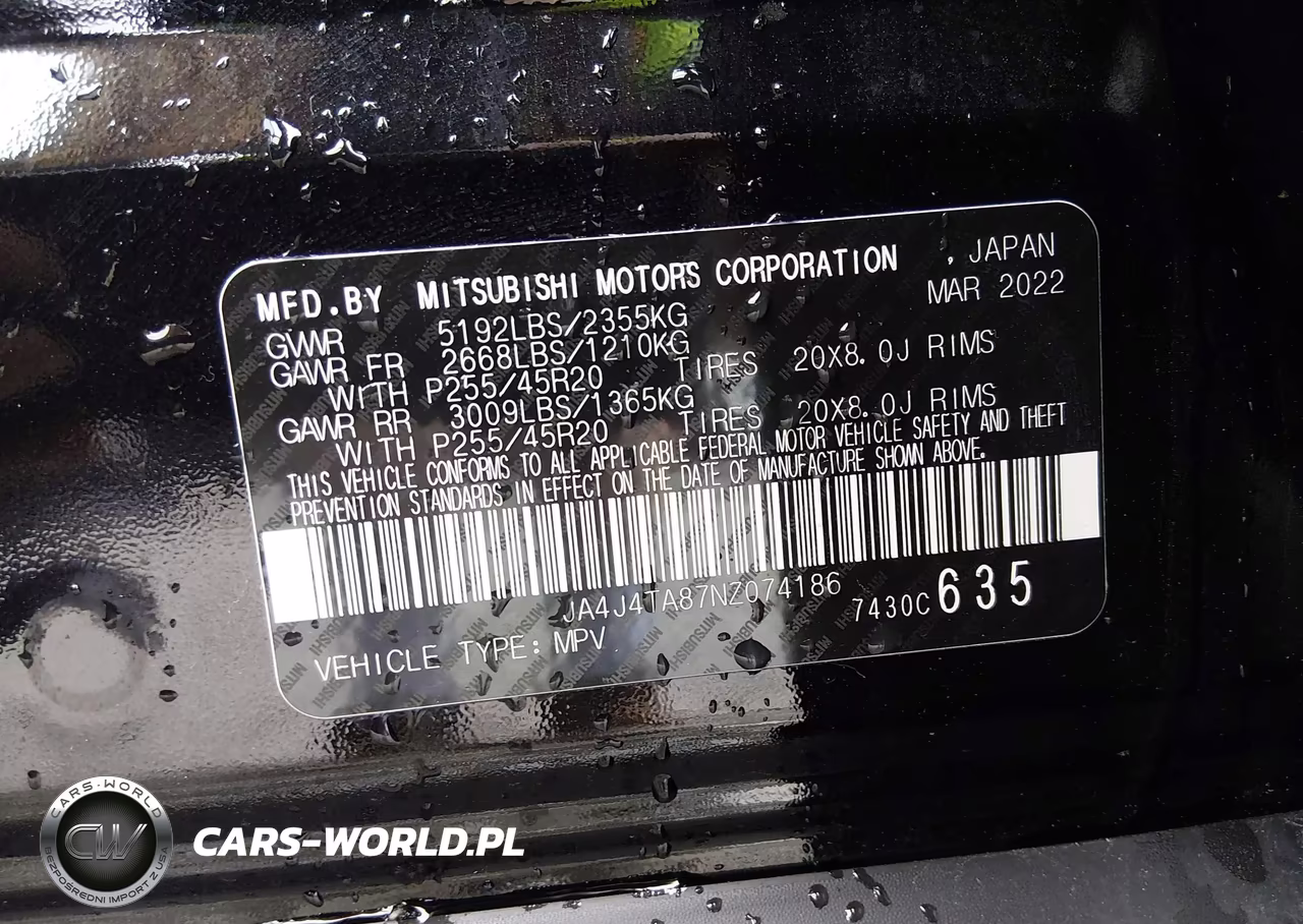 2022 Mitsubishi Outlander Es 2.5 S-Awc VIN:JA4J4TA87NZ074186 - 9