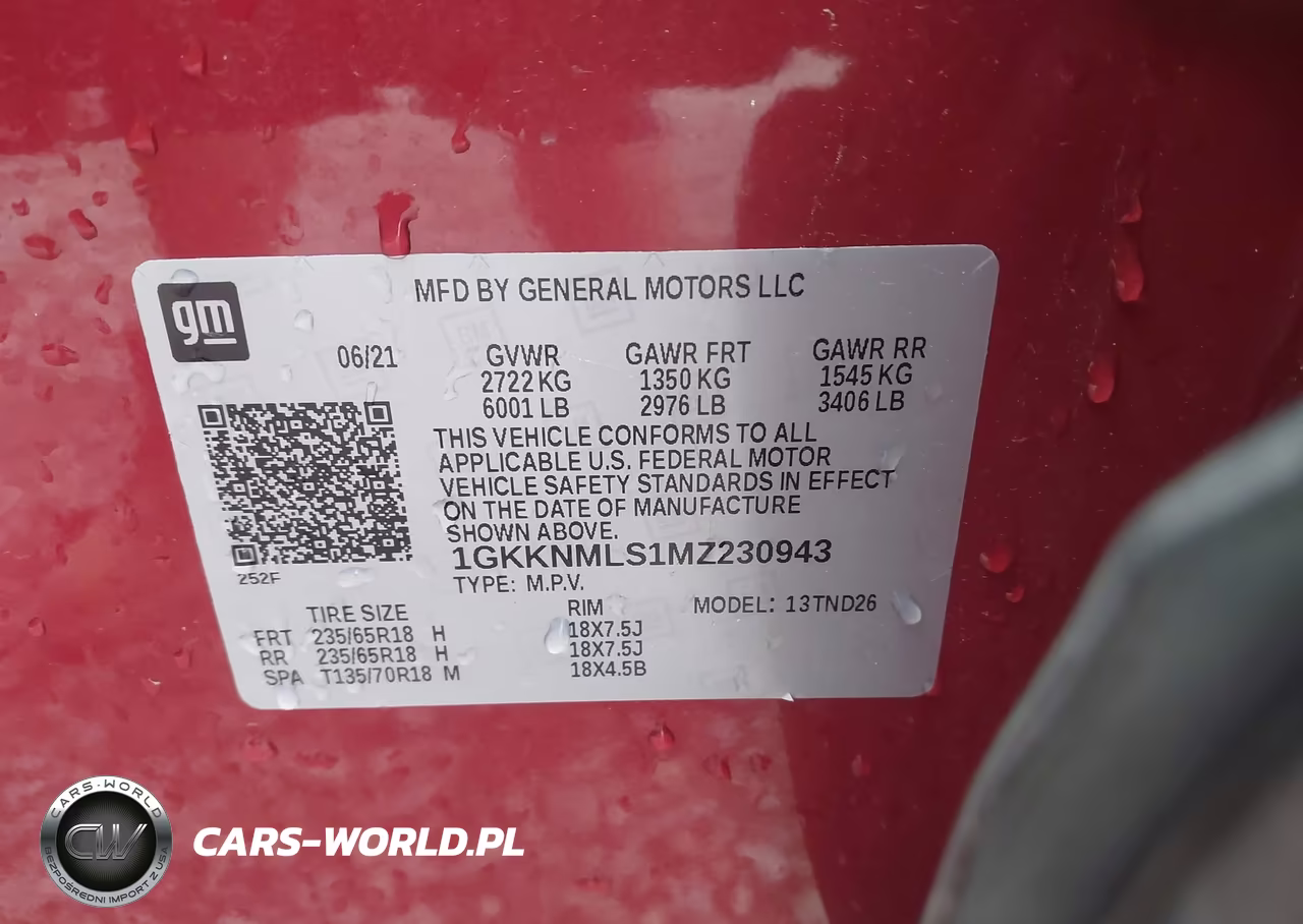 2021 GMC Acadia Fwd Slt VIN:1GKKNMLS1MZ230943 - 9