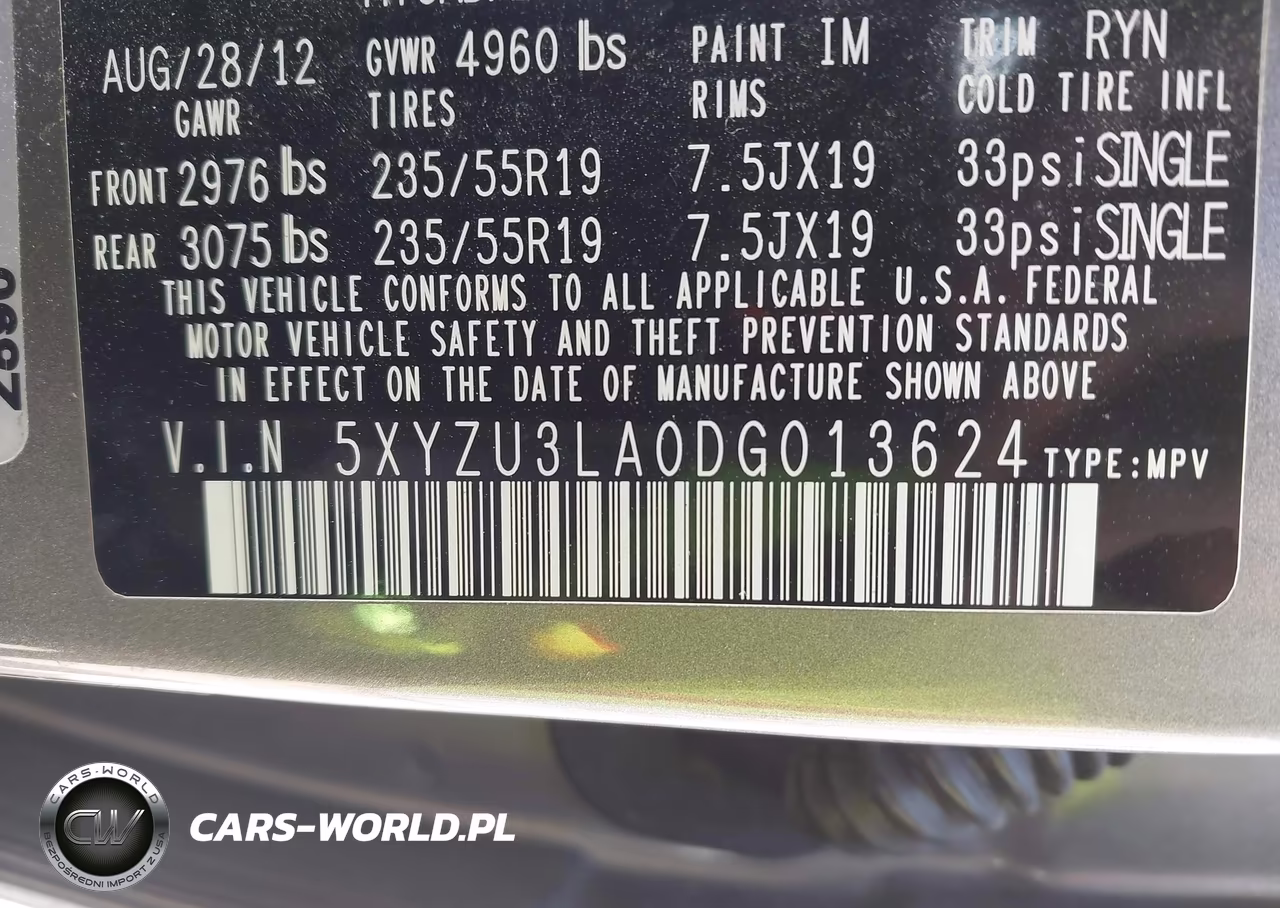 2013 Hyundai Santa Fe Sport 2.0T VIN:5XYZU3LA0DG013624 - 9