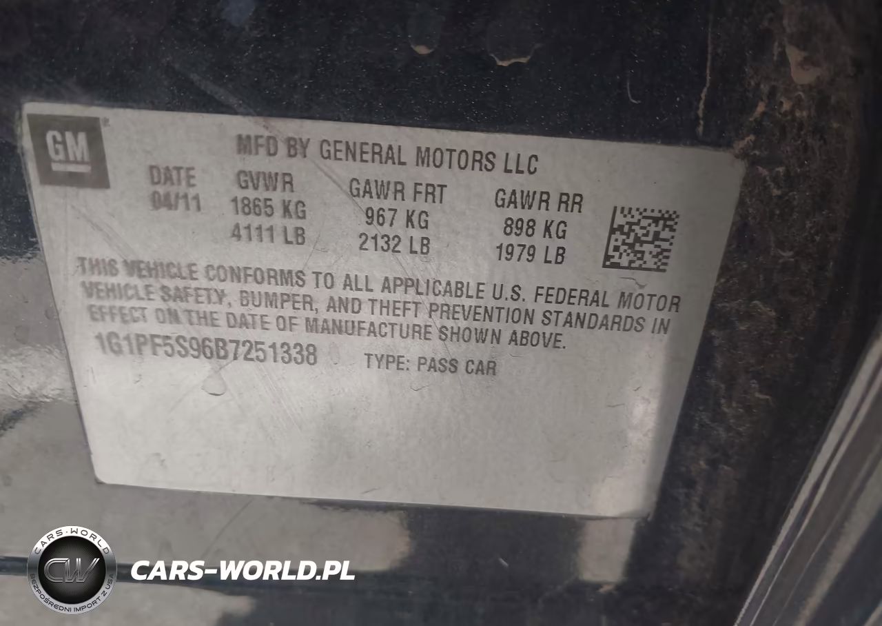 2011 Chevrolet Cruze 1Lt VIN:1G1PF5S96B7251338 - 9