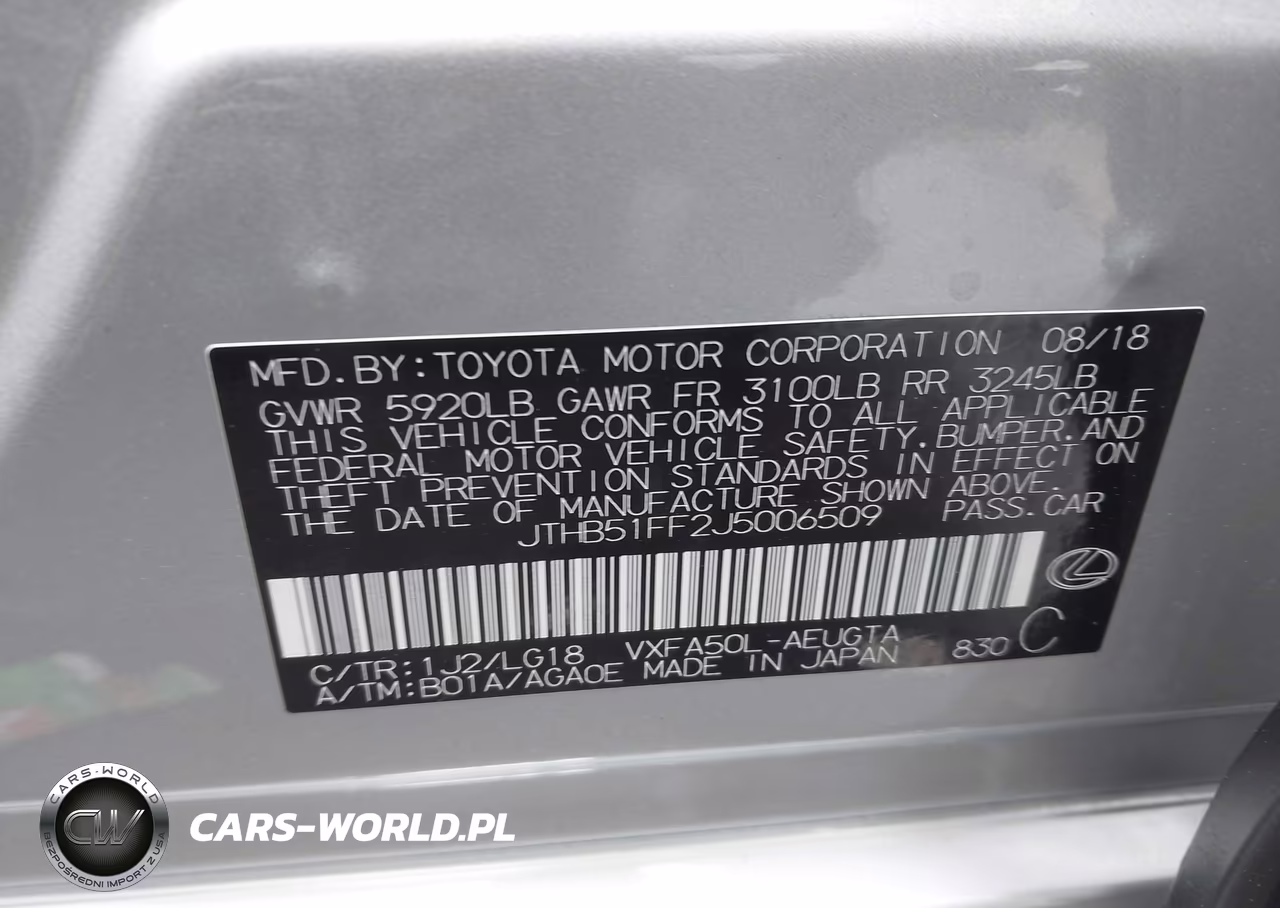 2018 Lexus Ls 500 VIN:JTHB51FF2J5006509 - 9