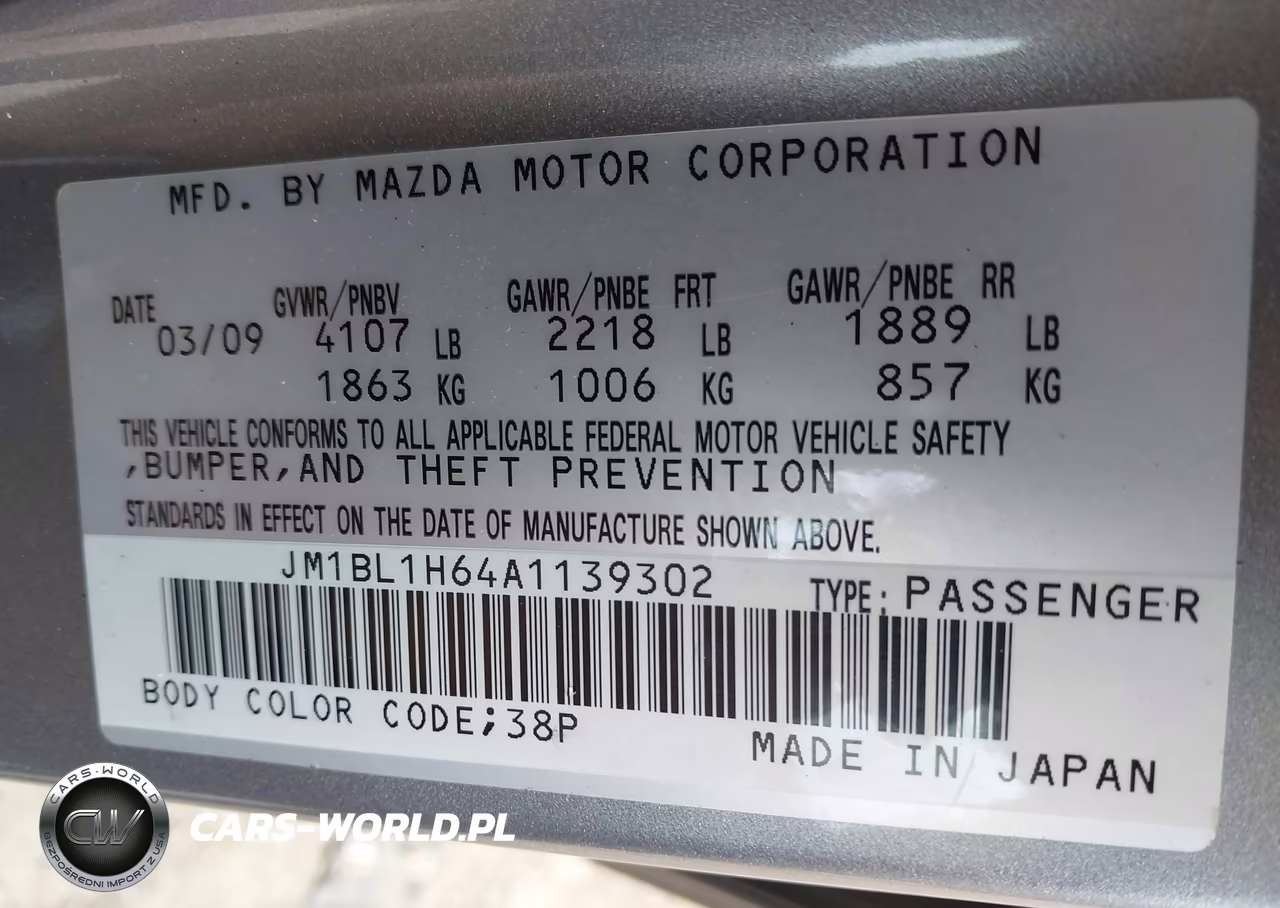 2010 Mazda Mazda3 S Sport VIN:JM1BL1H64A1139302 - 9