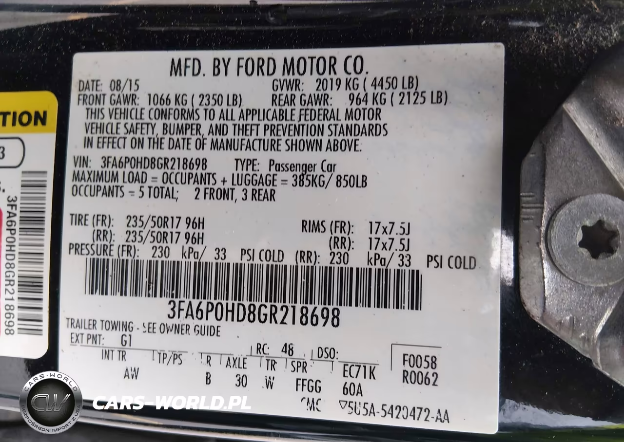 2016 Ford Fusion Se VIN:3FA6P0HD8GR218698 - 9