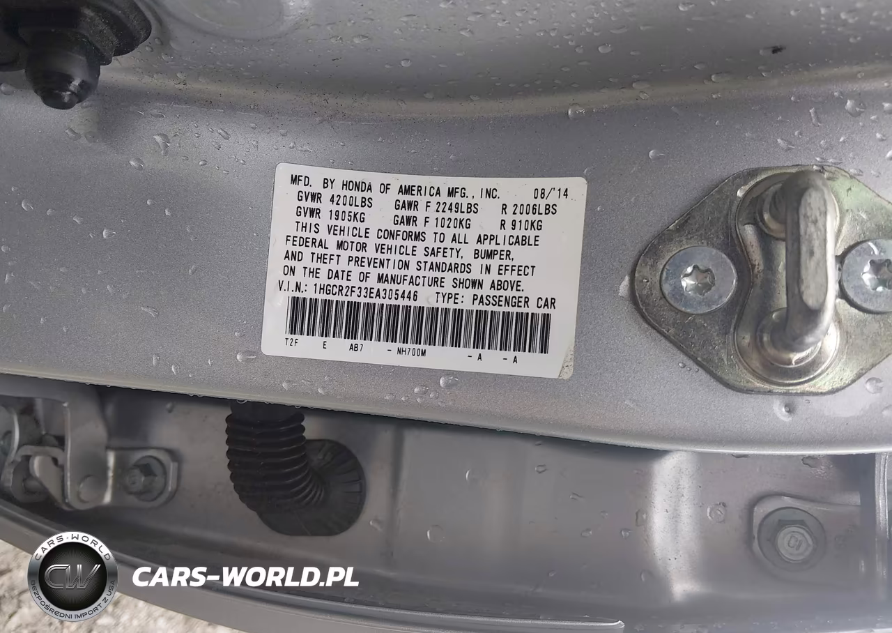 2014 Honda Accord Lx VIN:1HGCR2F33EA305446 - 9