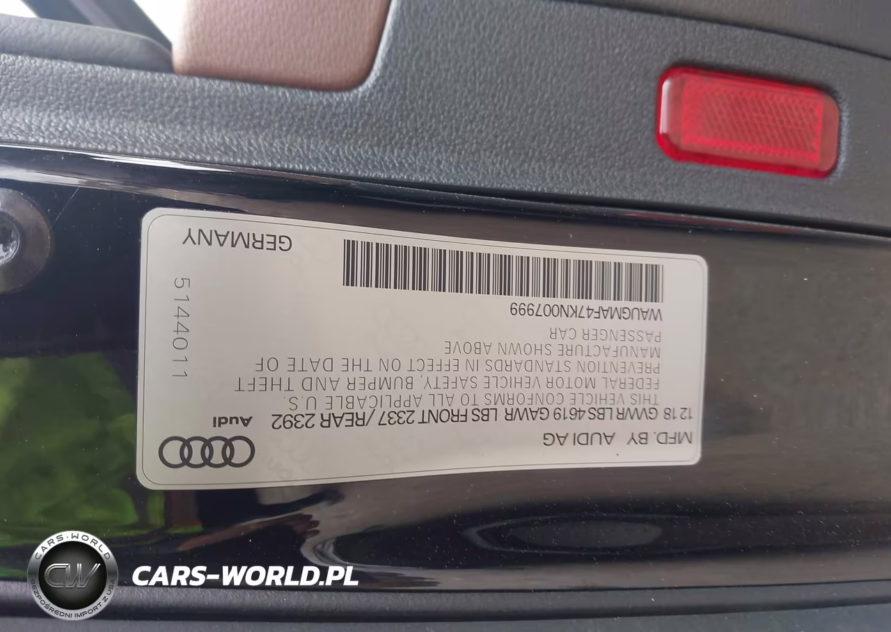 2019 Audi A4 40 Premium-40 Titanium Premium VIN:WAUGMAF47KN007999 - 9
