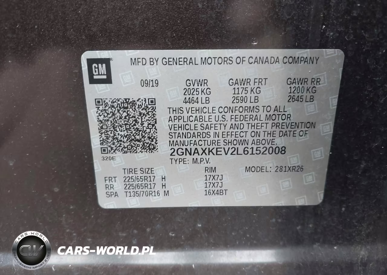 2020 Chevrolet Equinox Fwd Lt 1.5L Turbo VIN:2GNAXKEV2L6152008 - 9