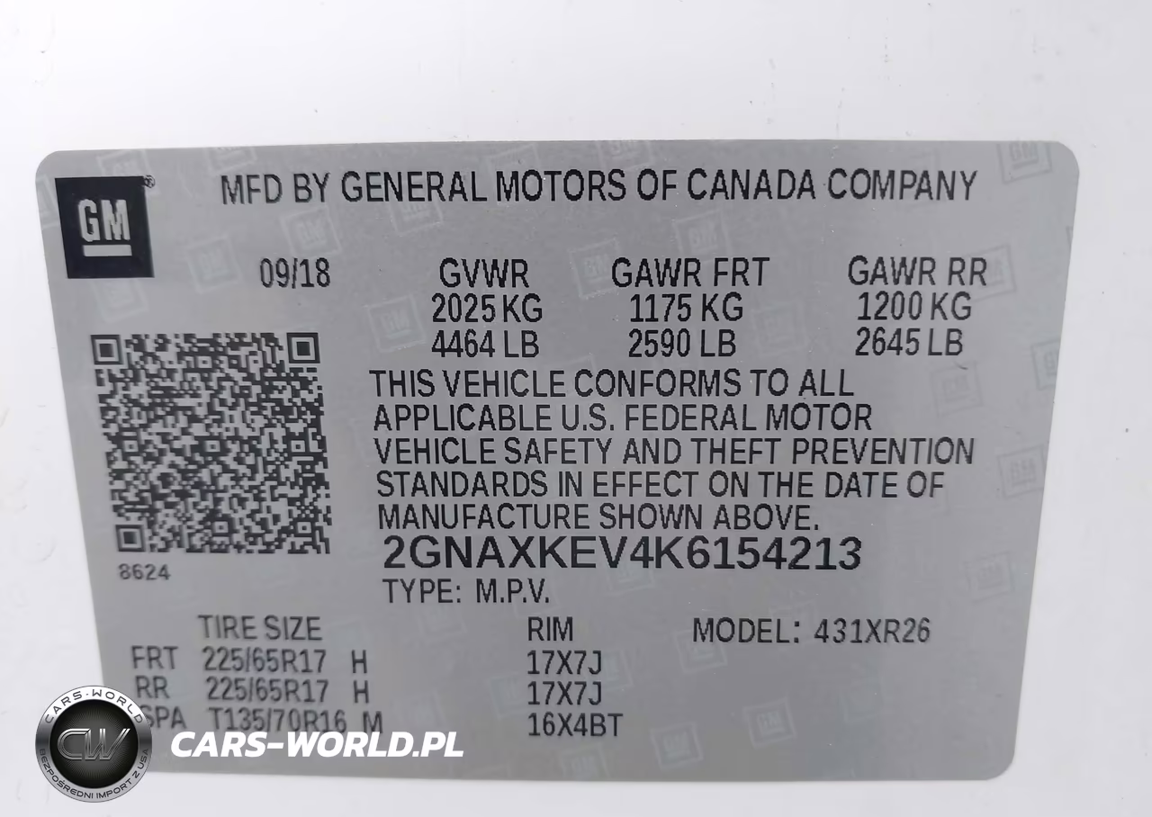 2019 Chevrolet Equinox Lt VIN:2GNAXKEV4K6154213 - 9