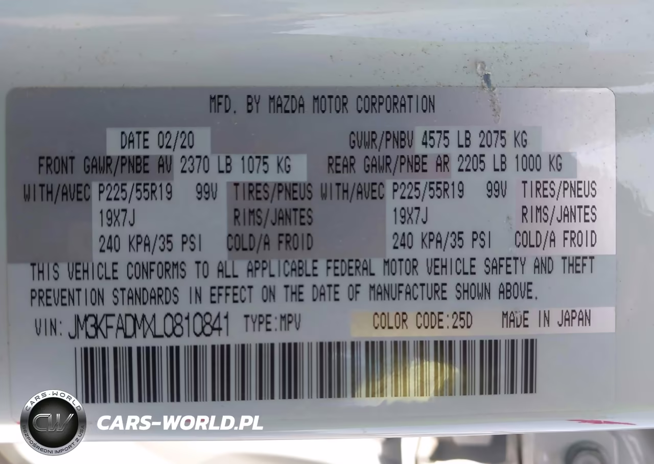 2020 Mazda Cx-5 Grand Touring VIN:JM3KFADMXL0810841 - 9