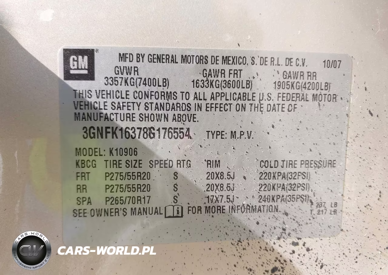 2008 Chevrolet Suburban 1500 Ltz VIN:3GNFK16378G176554 - 9