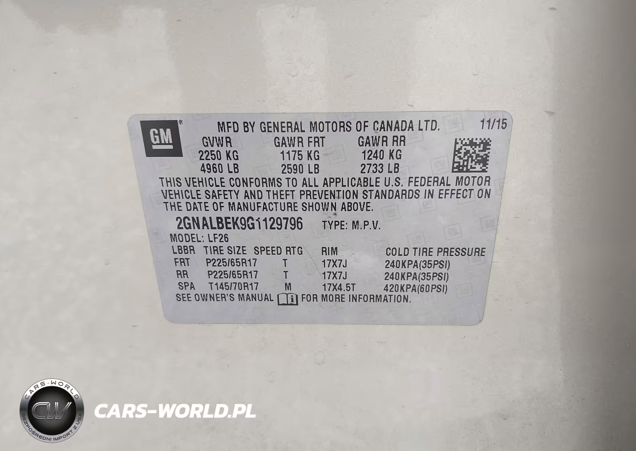2016 Chevrolet Equinox Ls VIN:2GNALBEK9G1129796 - 9