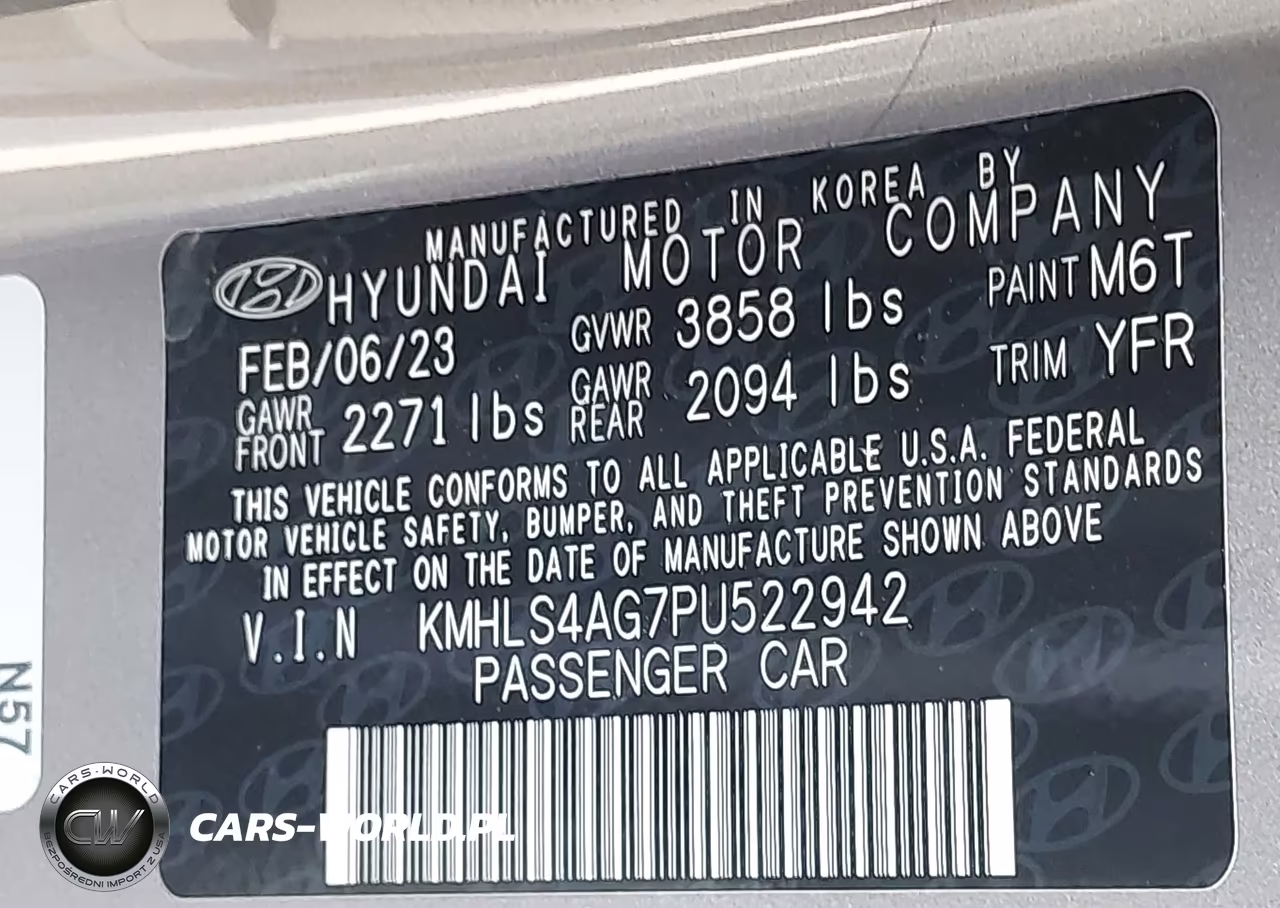 2023 Hyundai Elantra Sel VIN:KMHLS4AG7PU522942 - 9