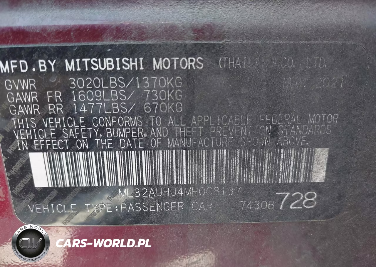 2021 Mitsubishi Mirage Carbonite Edition-Es-Le VIN:ML32AUHJ4MH008137 - 9