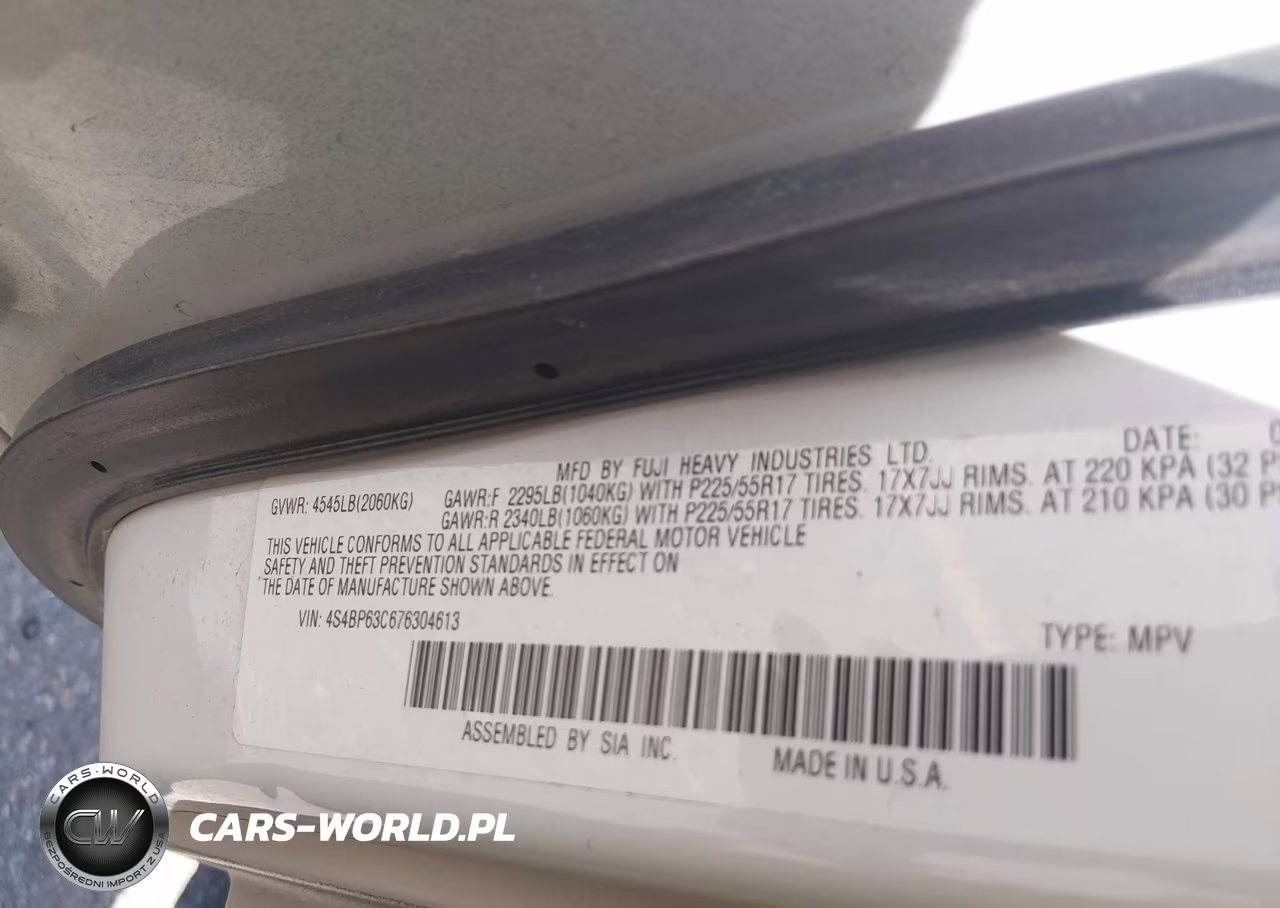 2007 Subaru Outback 2.5Xt Limited VIN:4S4BP63C676304613 - 9