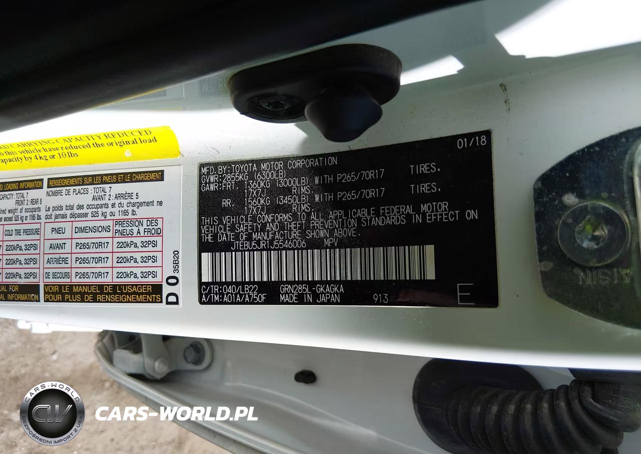 2018 Toyota 4Runner Sr5 Premium VIN:JTEBU5JR1J5546006 - 9