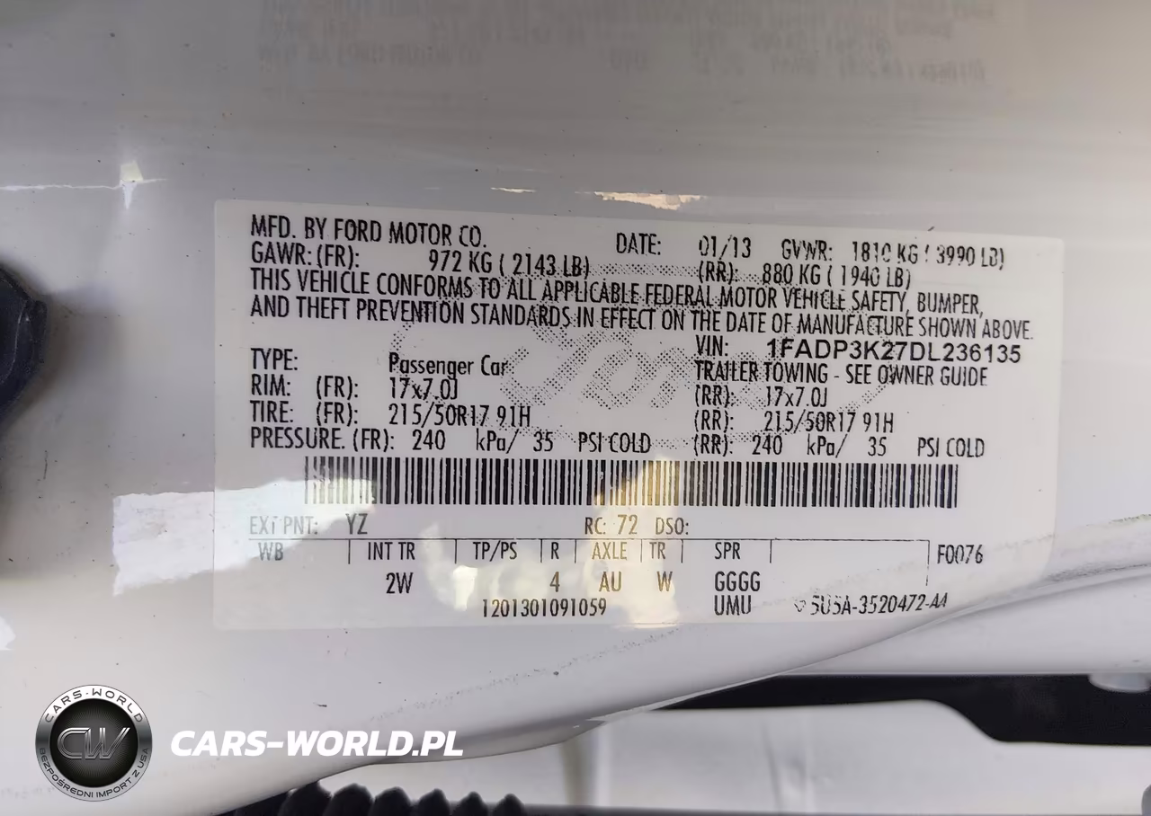 2013 Ford Focus Se VIN:1FADP3K27DL236135 - 9