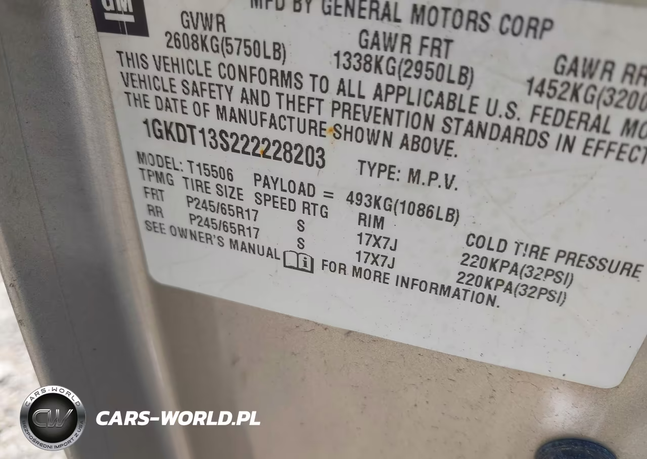 2002 GMC Envoy Sle VIN:1GKDT13S222228203 - 9