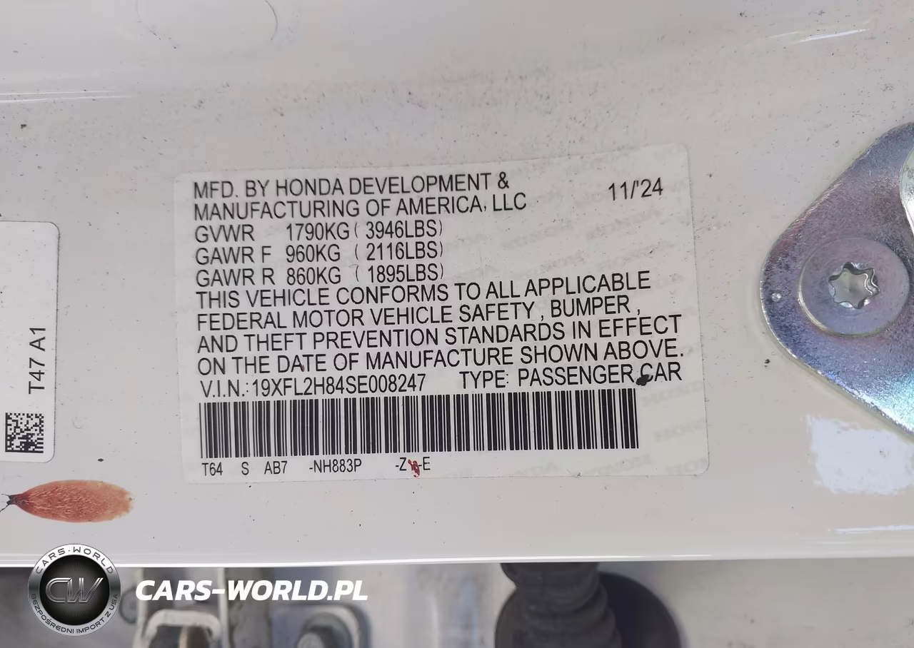 2025 Honda Civic Sedan Sport VIN:19XFL2H84SE008247 - 9