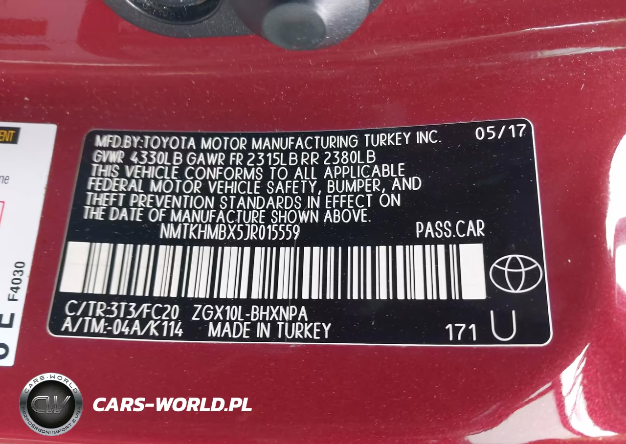 2018 Toyota C-Hr Xle Premium VIN:NMTKHMBX5JR015559 - 9