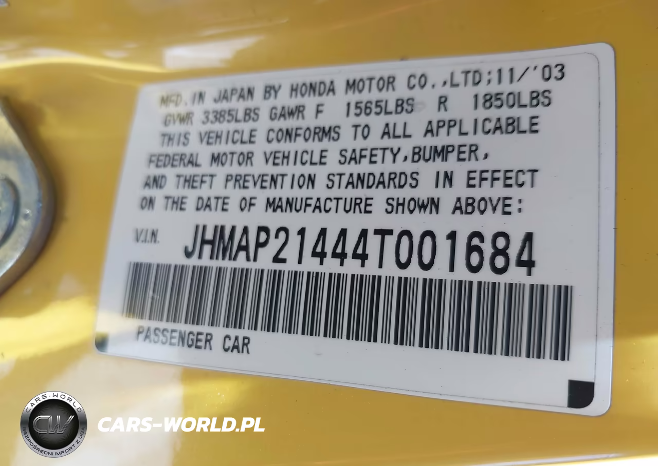 2004 Honda S2000 VIN:JHMAP21444T001684 - 9