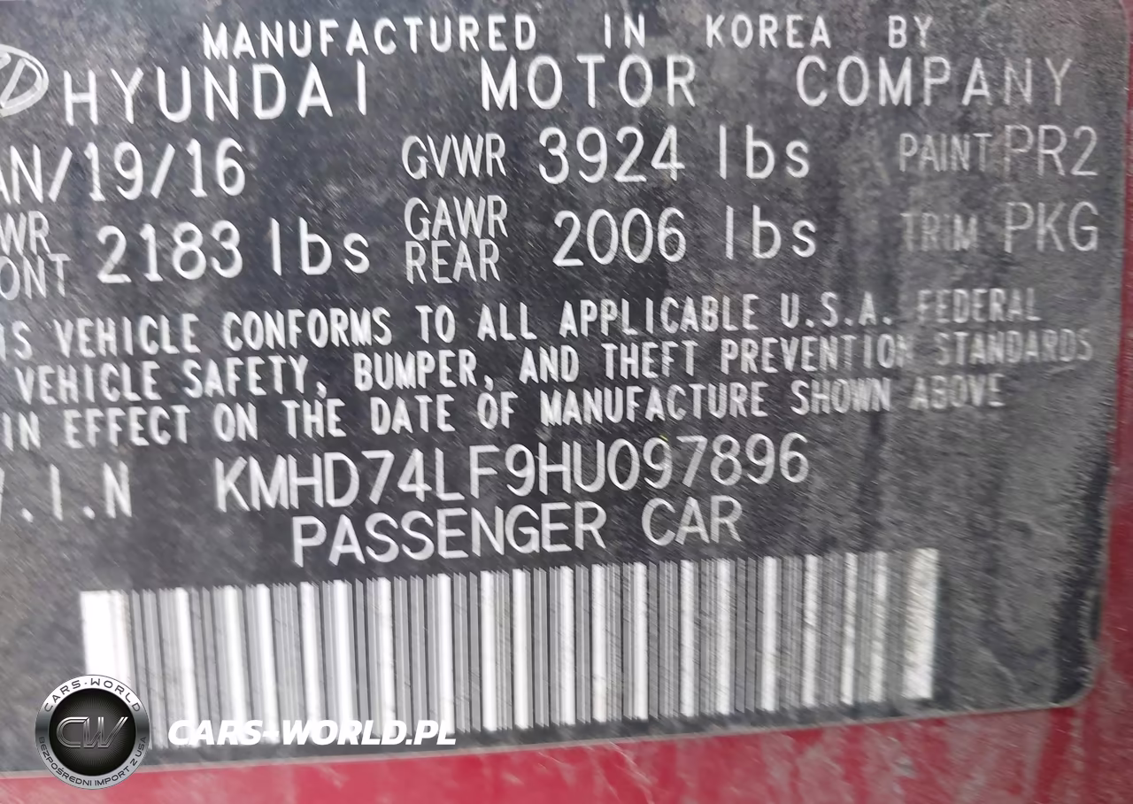 2017 Hyundai Elantra Se VIN:KMHD74LF9HU097896 - 9