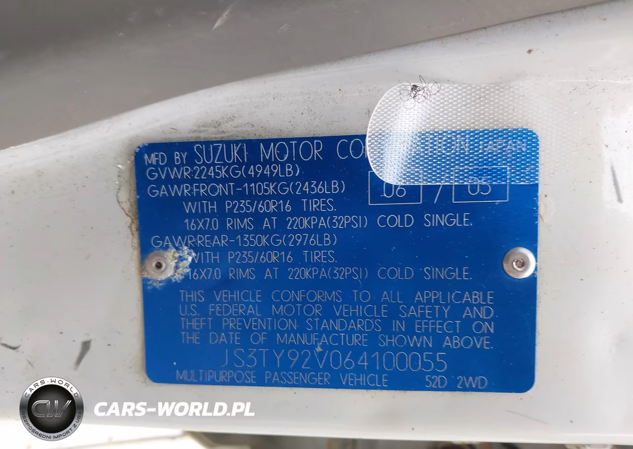 2006 Suzuki Xl-7 Premium VIN:JS3TY92V064100055 - 9