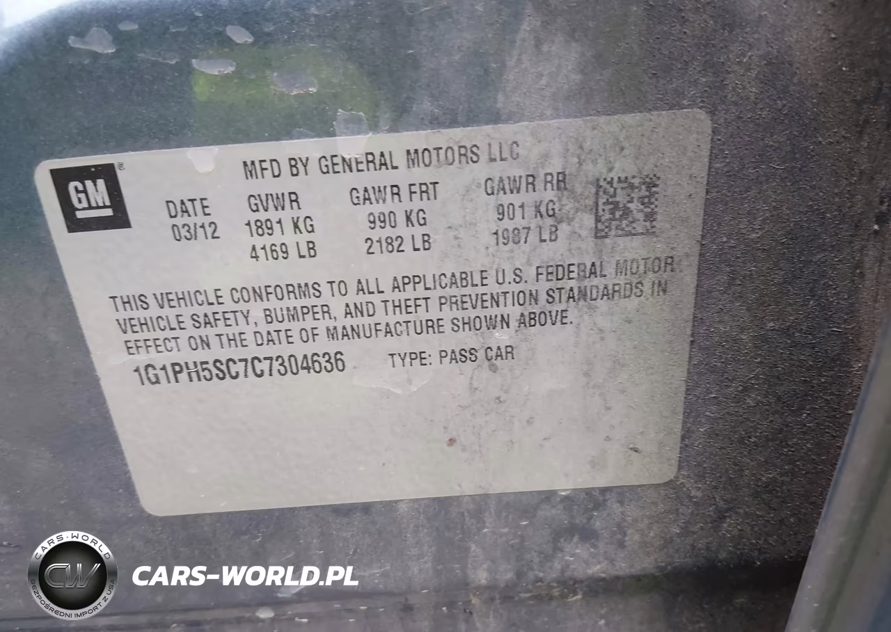 2012 Chevrolet Cruze Ltz VIN:1G1PH5SC7C7304636 - 9