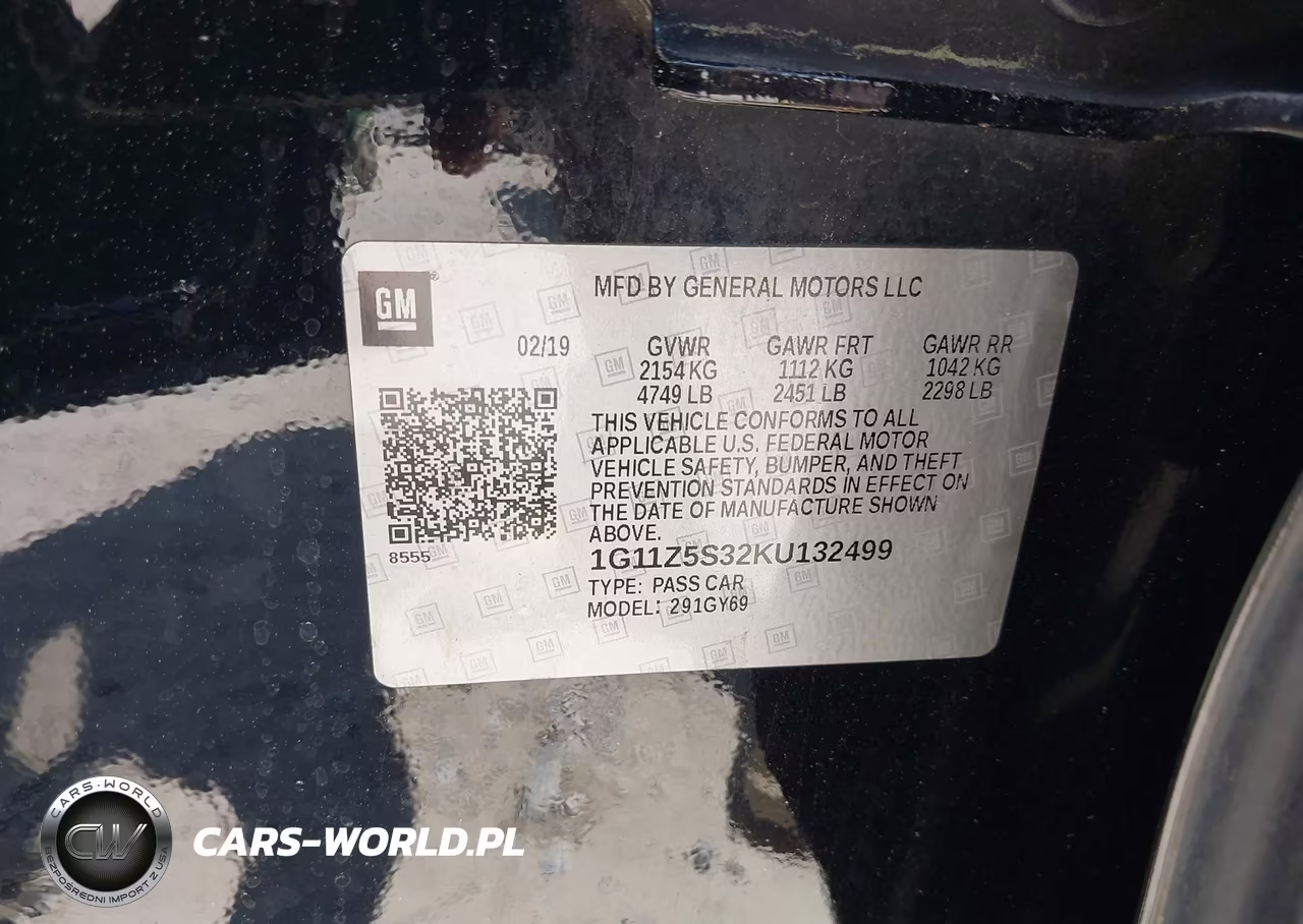 2019 Chevrolet Impala Lt VIN:1G11Z5S32KU132499 - 9