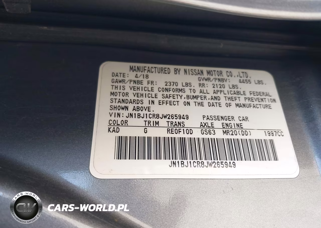 2018 Nissan Rogue Sport S VIN:JN1BJ1CR8JW265949 - 9