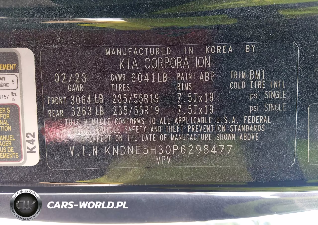 2023 Kia Carnival Mpv Sx Prestige VIN:KNDNE5H30P6298477 - 9