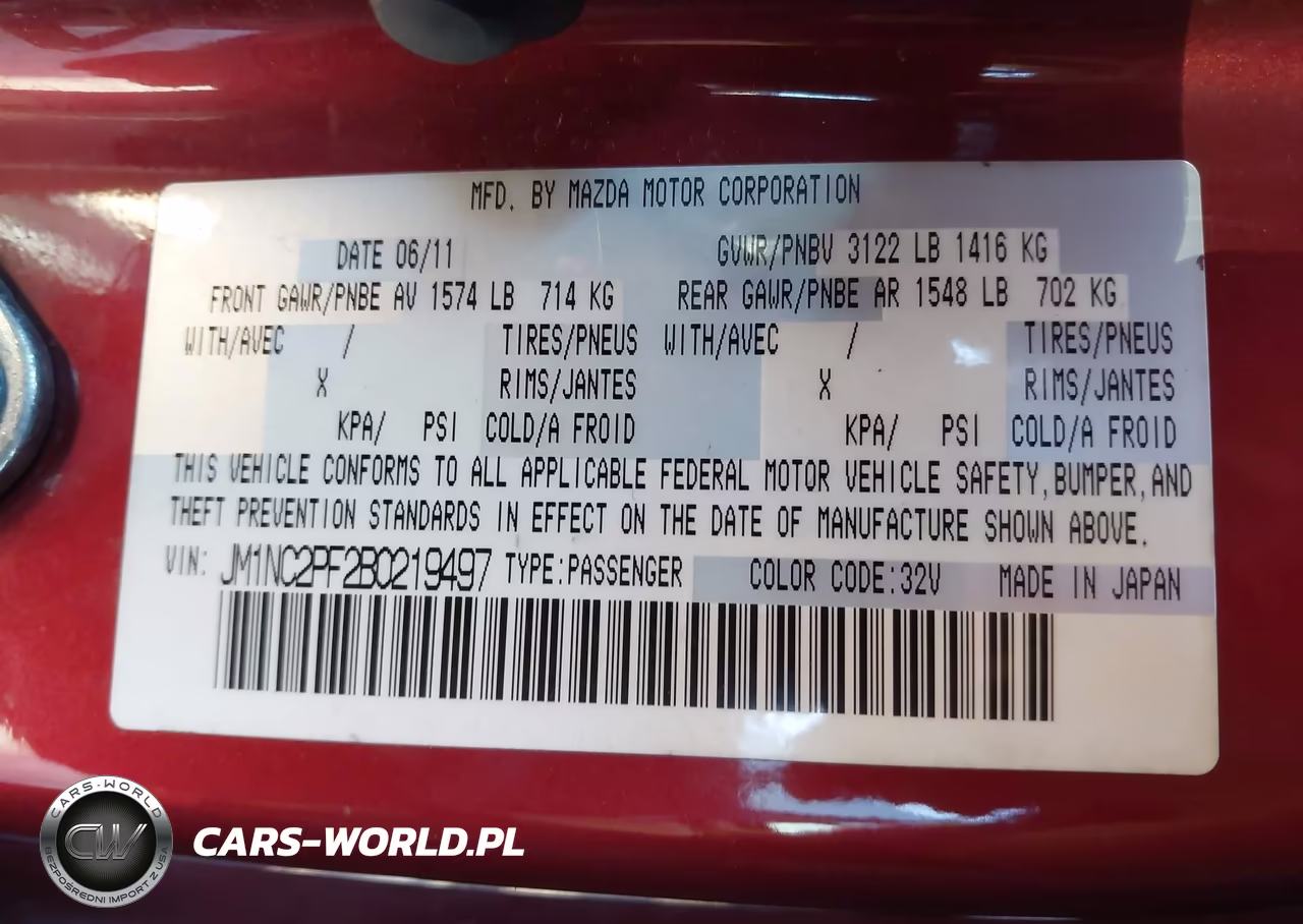 2011 Mazda Mx-5 Miata Grand Touring VIN:JM1NC2PF2B0219497 - 9