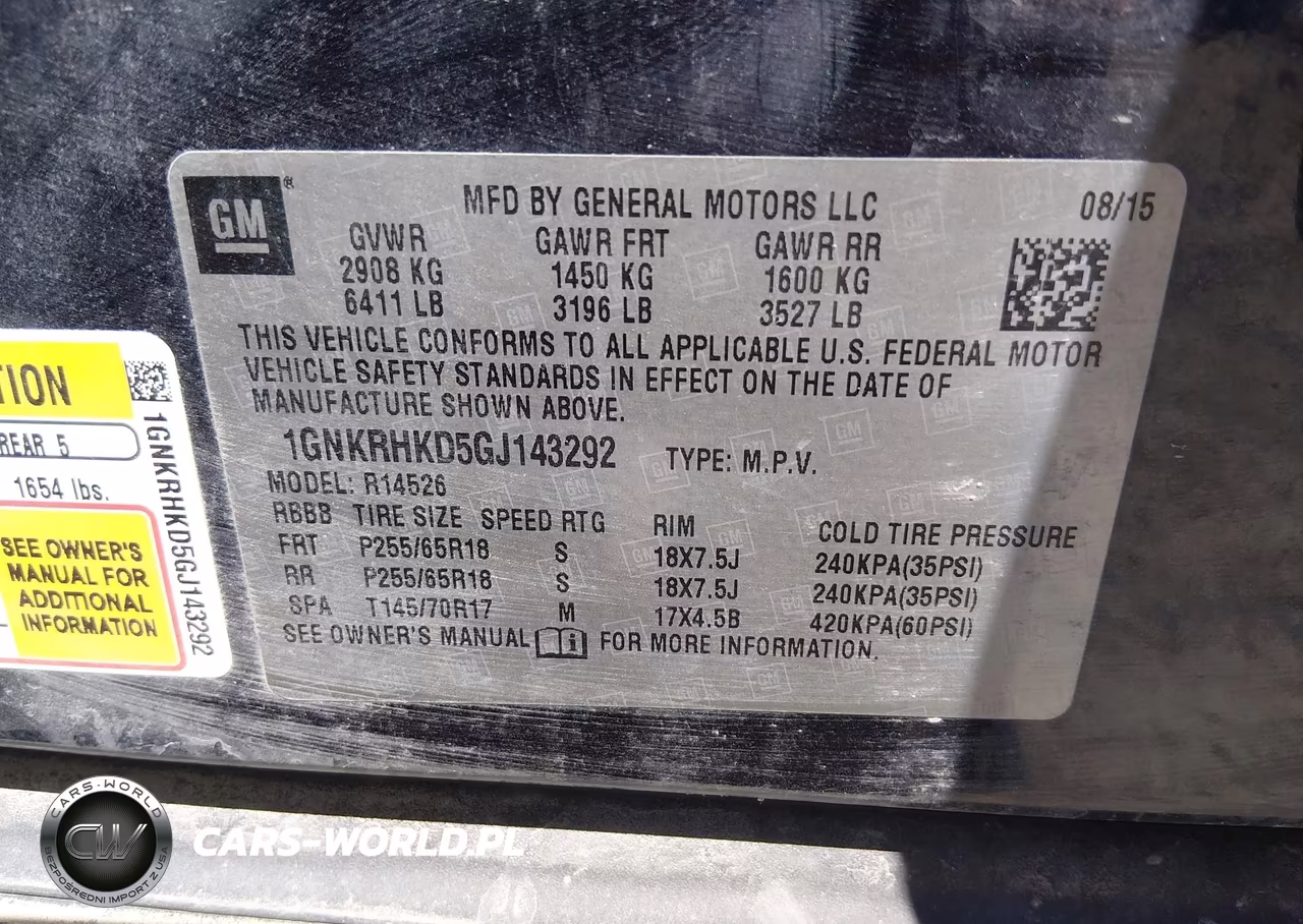 2016 Chevrolet Traverse 2Lt VIN:1GNKRHKD5GJ143292 - 9